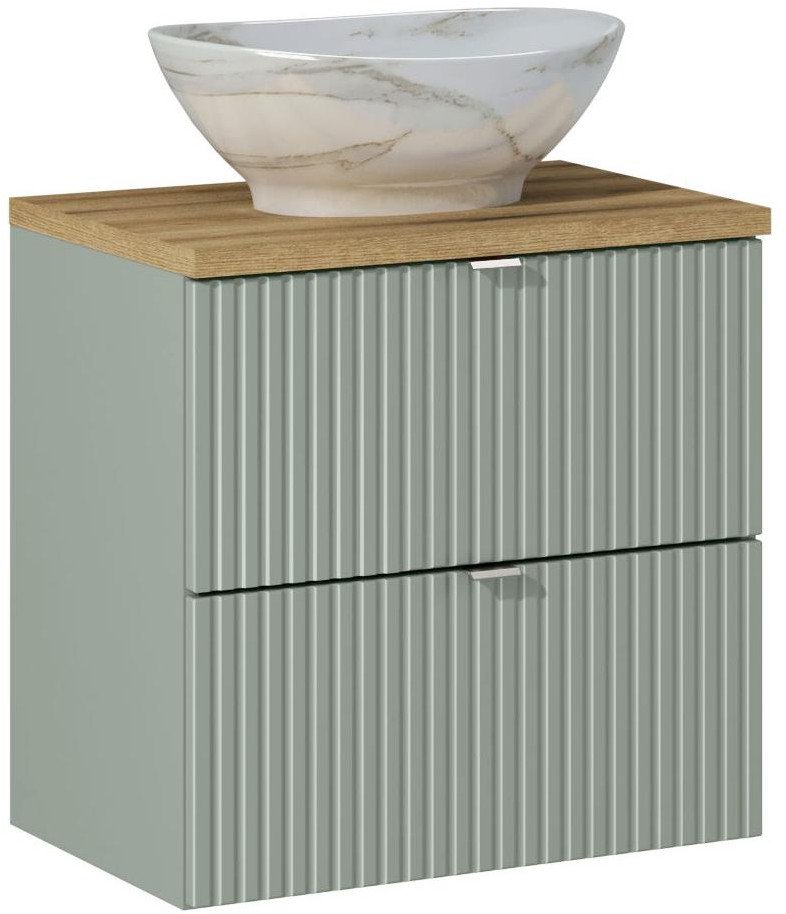 Zestaw meblowy 60cm z blatem i umywalką nablatową Pati