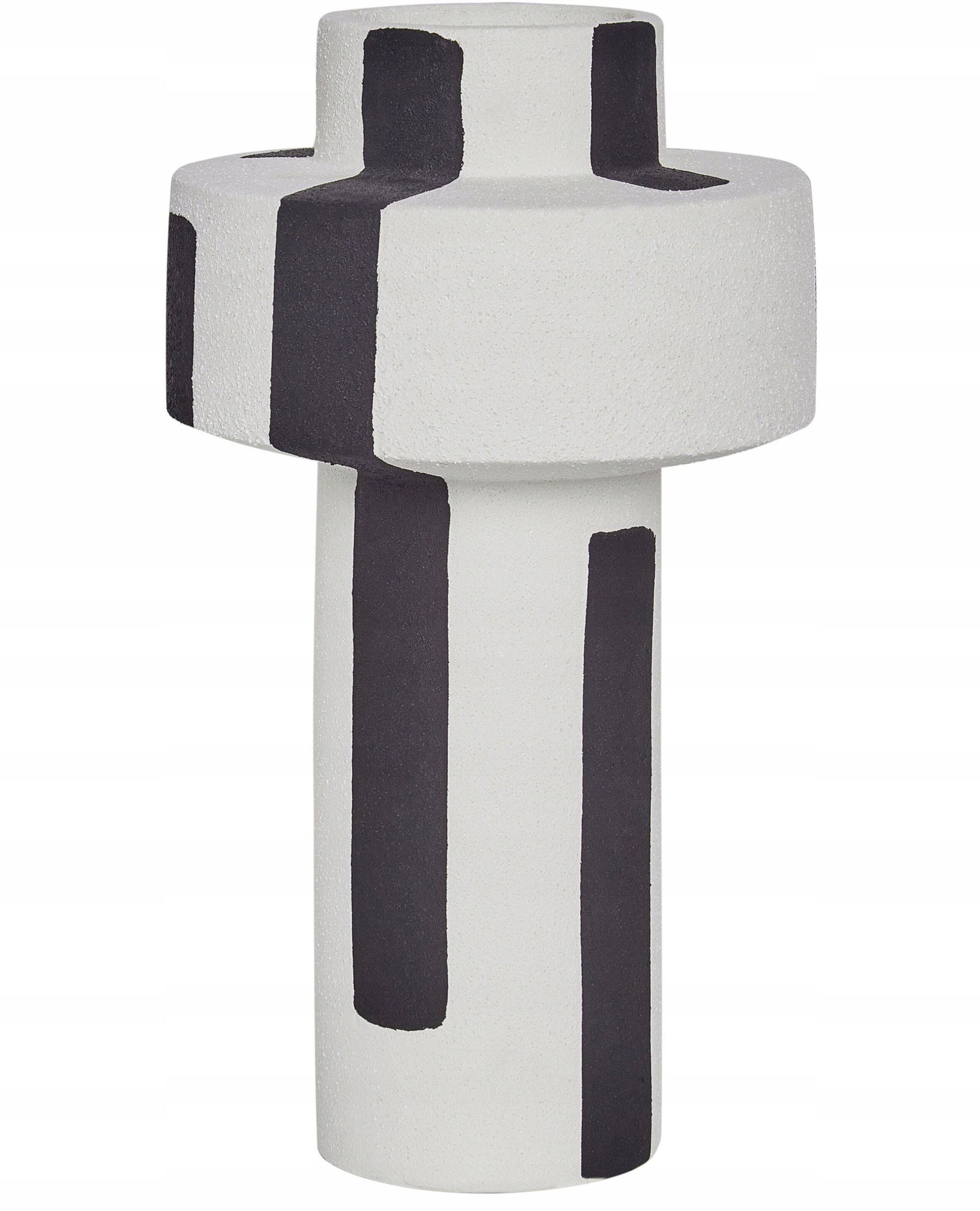 Beliani Wazon na kwiaty ESCOLAR Kamionka 28 cm Biały