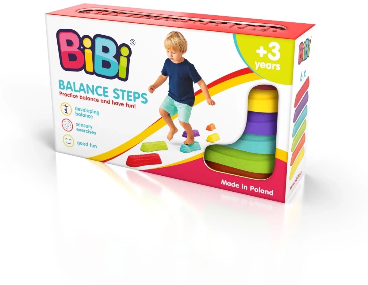 Stopnie sensoryczne Soft Bibi Balance Steps - 6szt.
