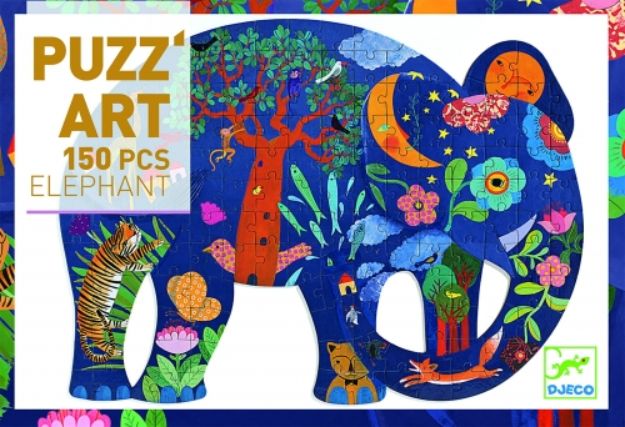 Djeco Słoń - puzzle artystyczne 150 elementów