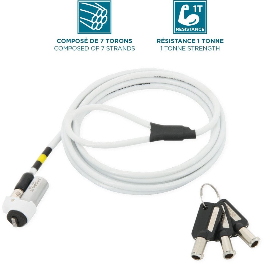 Mobilis Nano - Slim Rotating security lock - Compatible MK