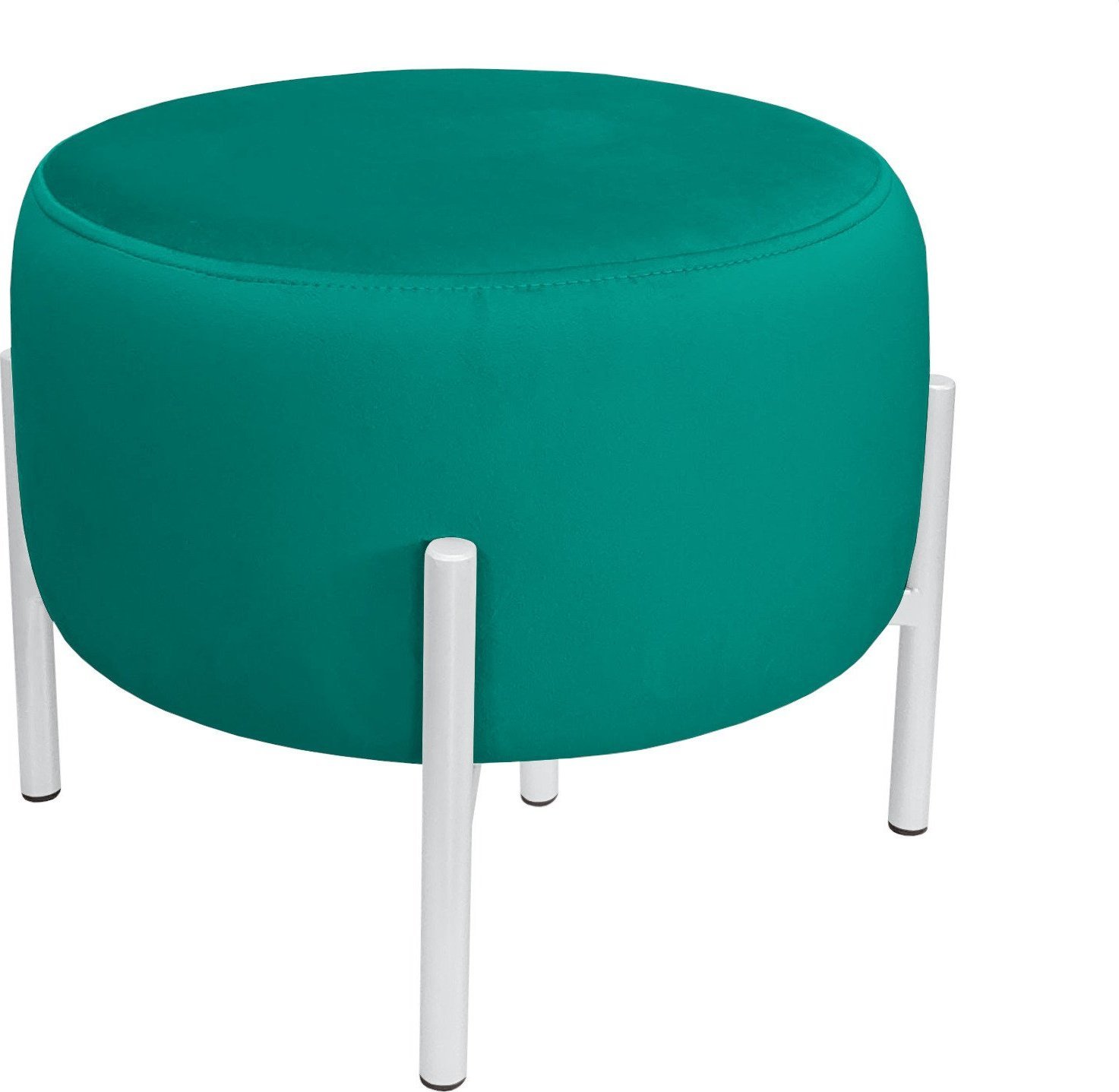 Atos Pufa OLA LOFT ławka podnóżek metal biała MG20