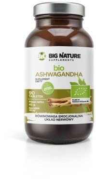 Bodymax BIG NATURE Ashwagandha suplement diety 90 tabletek