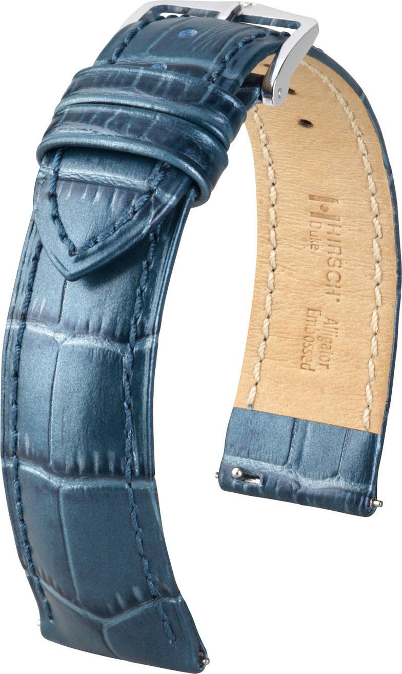 Hirsch Skórzany wodoodporny pasek do zegarka 18 mm HIRSCH Duke 01027180-2-18