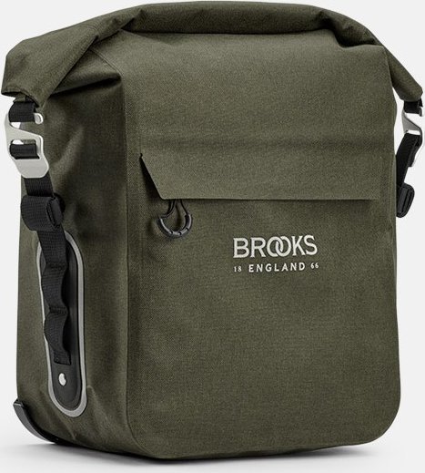 Brooks Sakwa BROOKS SCAPE PANNIER SMALL, Mud Green, Pojemność 10-13L, Klick fix system, Wodoodporność IPX4 (NEW)