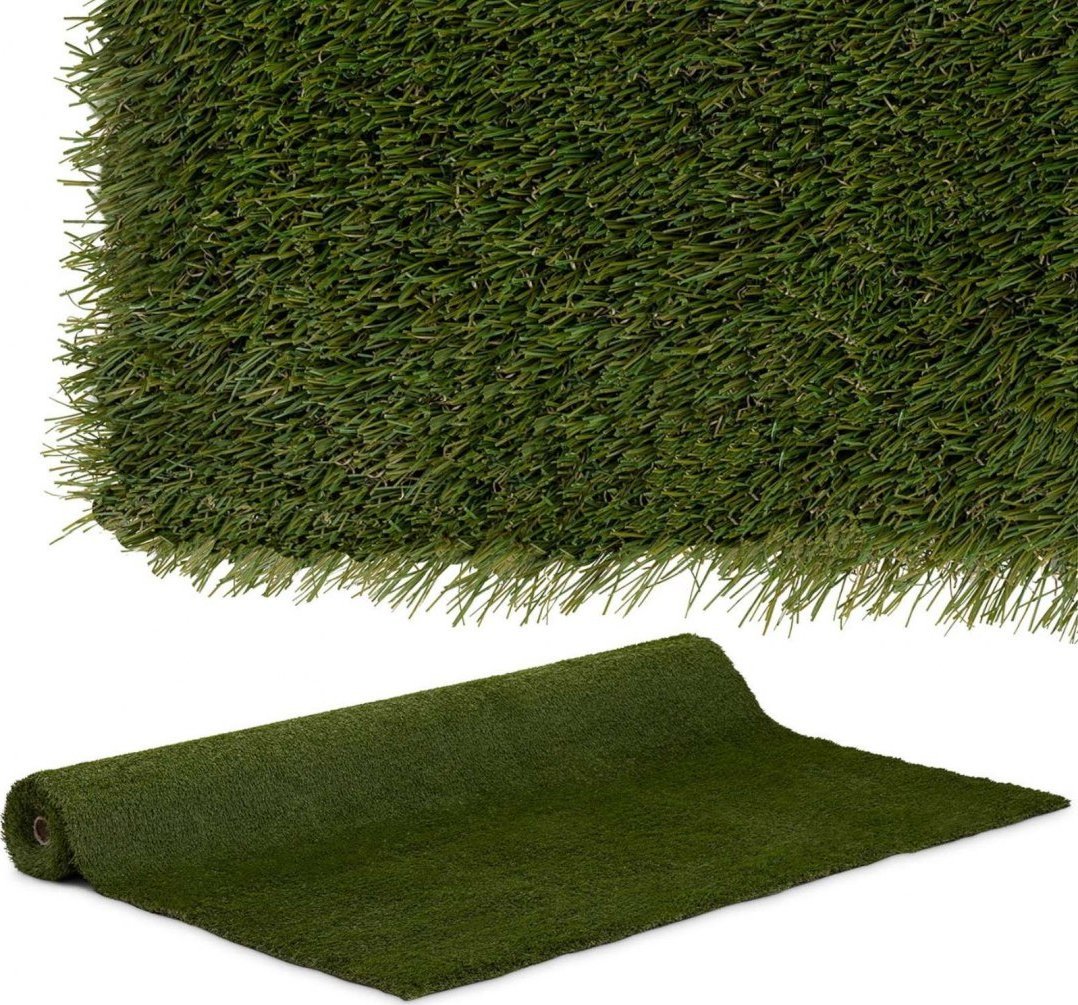 Hillvert Sztuczna trawa na taras balkon miękka 30 mm 20/10 cm 200 x 400 cm