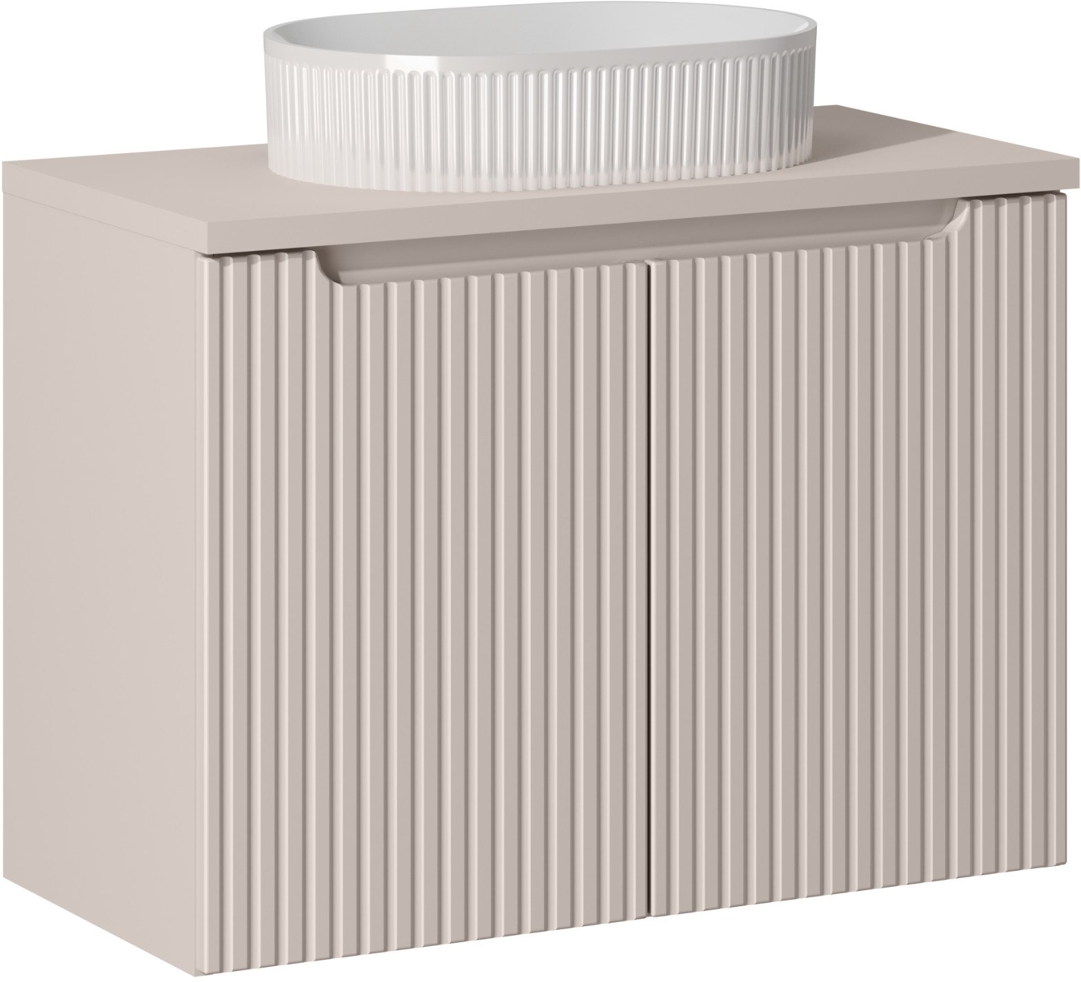 Zestaw meblowy 80cm z blatem i umywalką nablatową Beyond