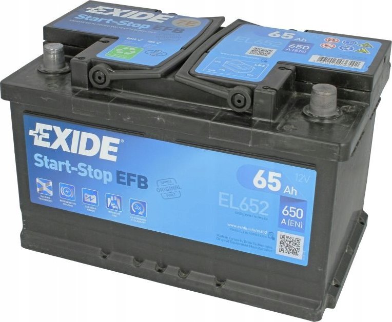 EXIDE EL652 EFB 65Ah 650A (EN) 12V akumulator