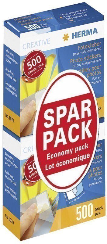 Herma Folie na zdjęcia 20 podwójnych opakowań po 500 sztuk (9370)