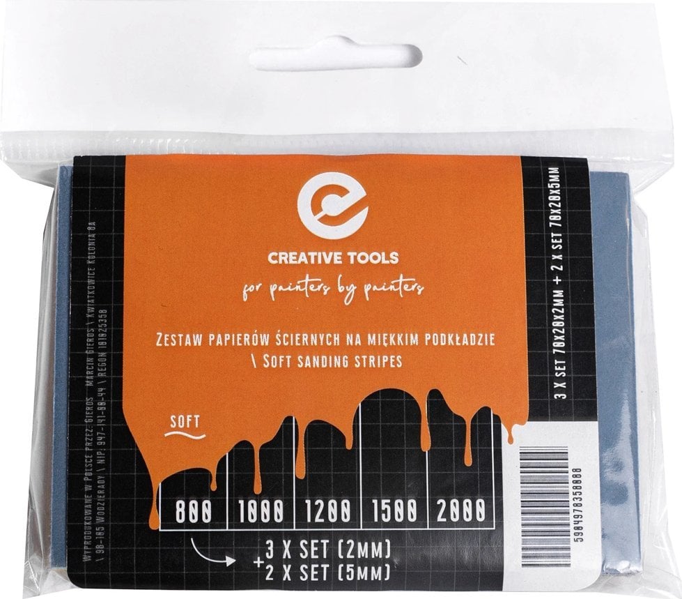Creative Tools Creative Tools: Zestaw papierów ¶ciernych na miêkkim podk³adzie