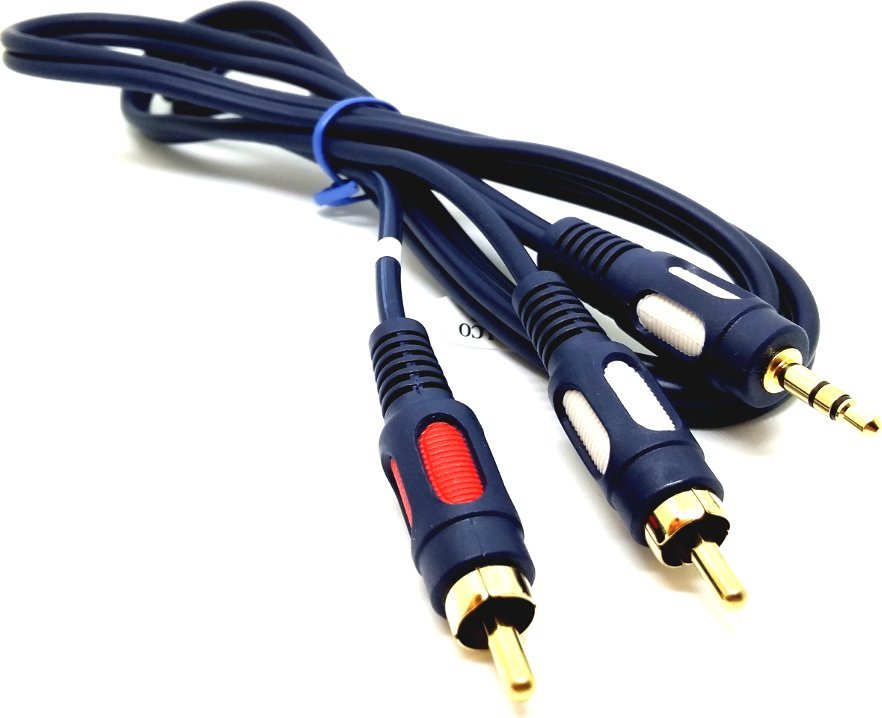 Kabel Vitalco KABEL Jack-2rca jack 3,5mm - 2 chinch 3m łezka