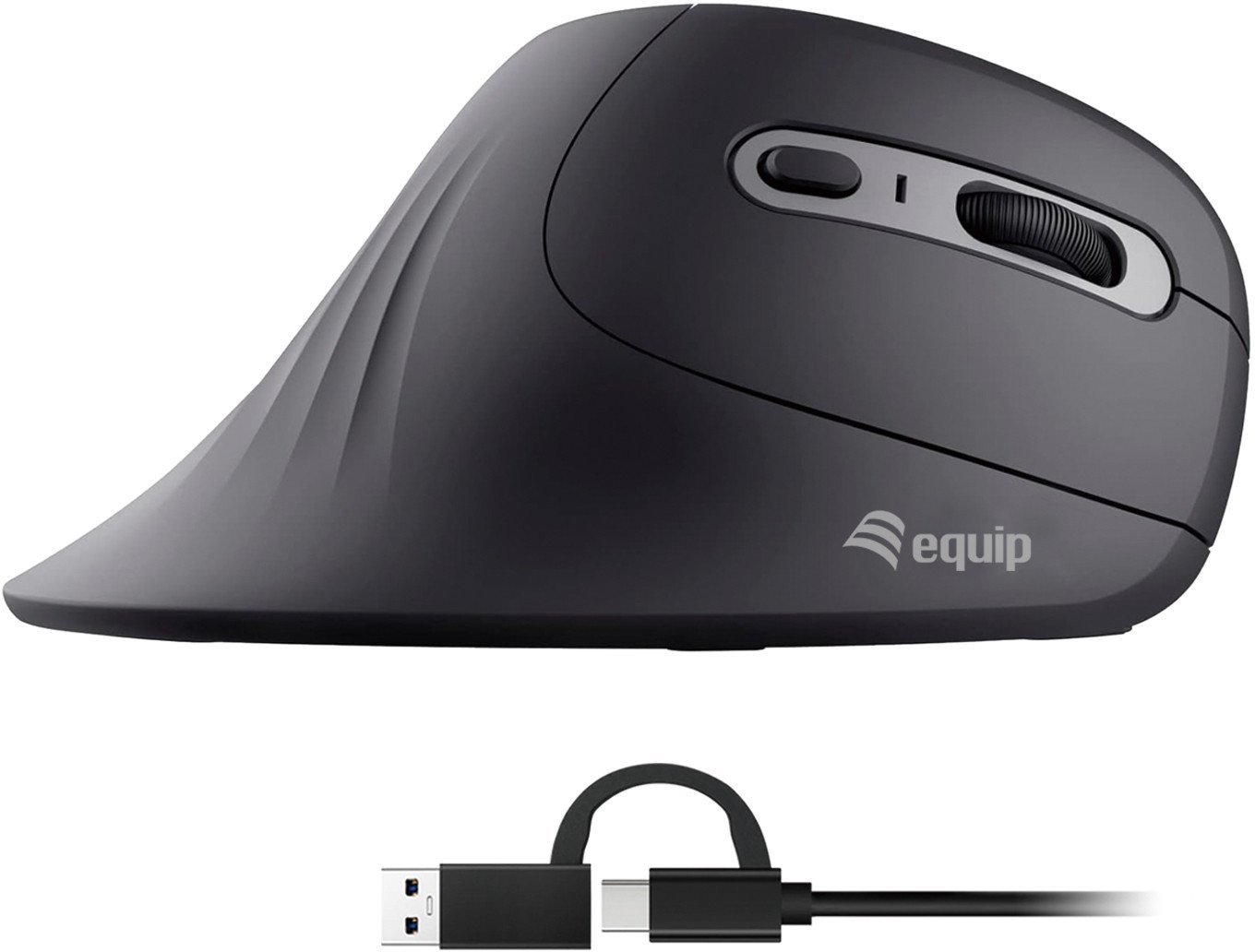 Equip 245119 myszka Uniwersalne Po prawej stronie USB Type-A + USB Type-C Optyczny 7200 DPI