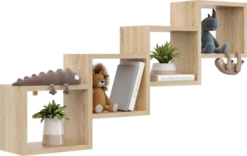 KROKUS Półka ALESIA 3 dąb sonoma