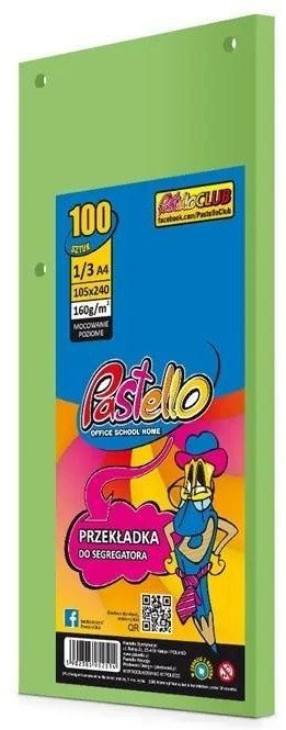 Monroe Przekładka do segregatora 1/3 A4 100K IT130 ziel