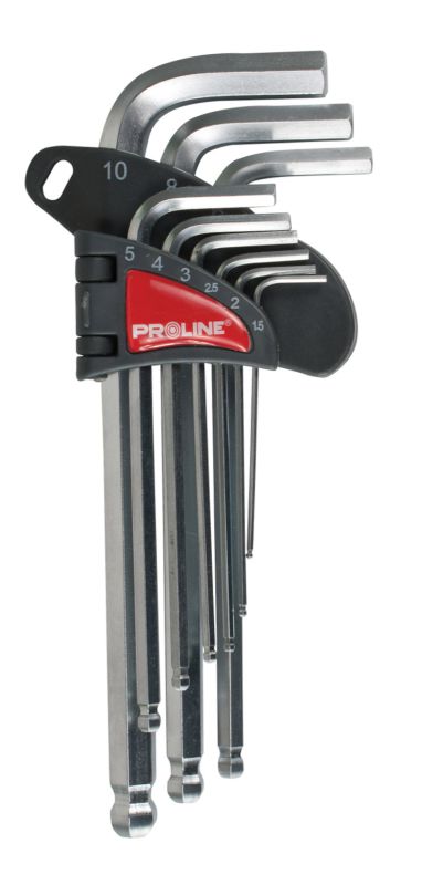 Pro-Line Zestaw kluczy imbusowych hex typ L 1,5-10mm z kulką 9szt. (48329)