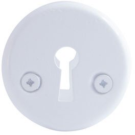 ESCUTCHEON 016 STEEL KEY WHITE