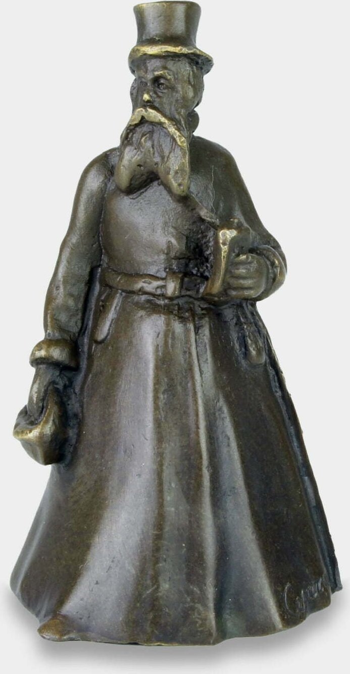 rzezbyzbrazu Dzwonek Stołowy z Brązu Dżentelmen