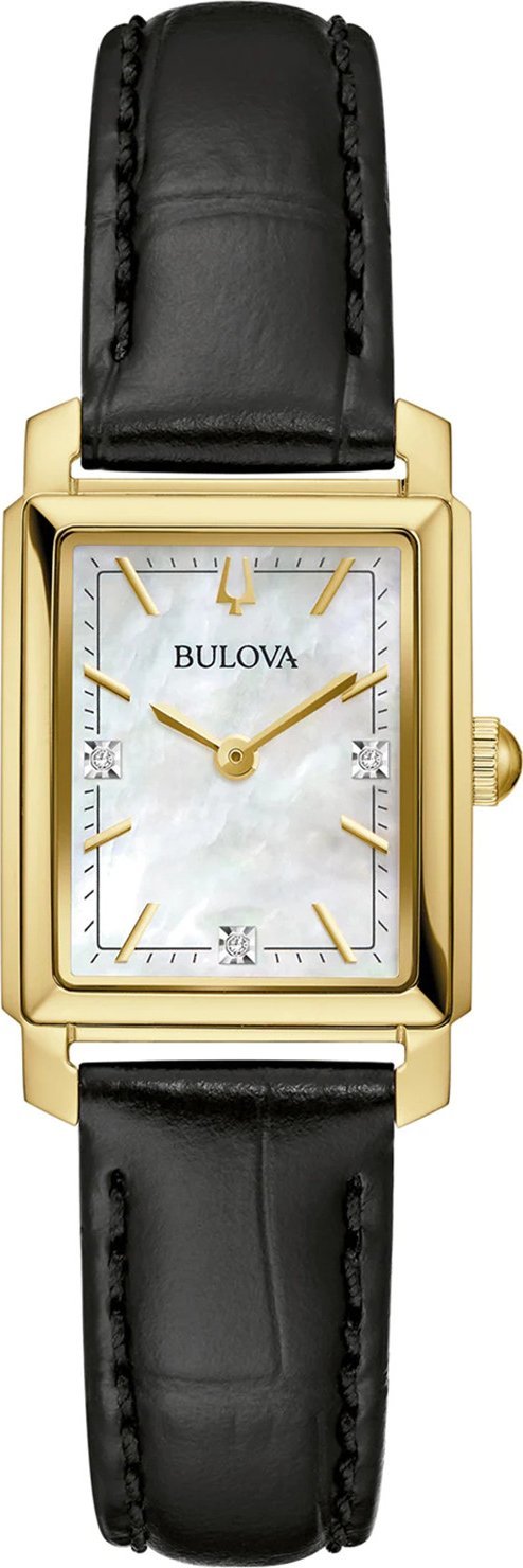 Zegarek Bulova Zegarek damski Bulova 97P166 czarny