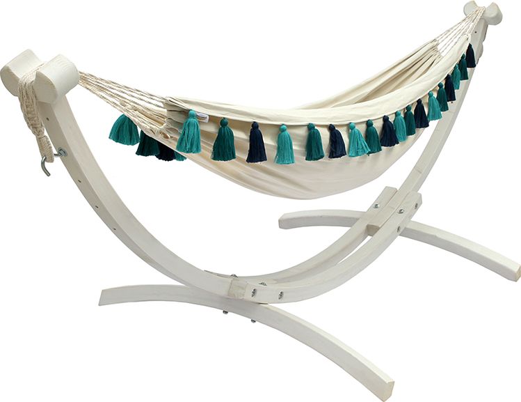 Koala Zestaw ogrodowy Koala - stojak Grenada z hamakiem HT, biały G-white-HT-209b