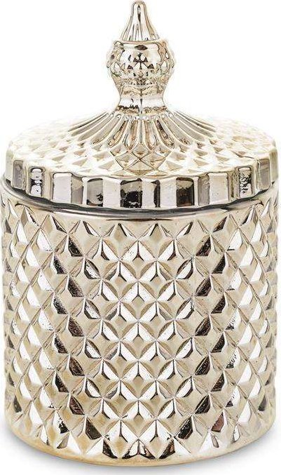 Art-Pol Pojemnik Dekoracyjny Szklany Na Waciki ZŁOTY
