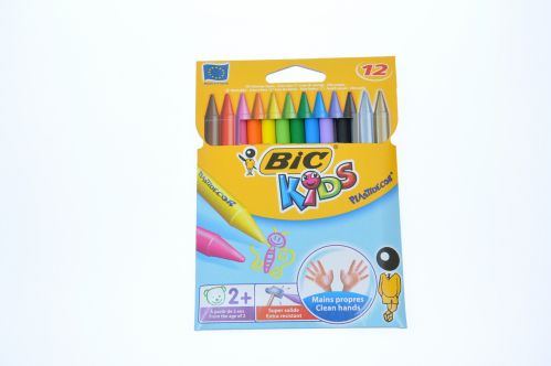 Bic KREDKI ŚWIECOWE BIC KIDS PLASTIDECOR PUDEŁKO 12 SZT - 920299