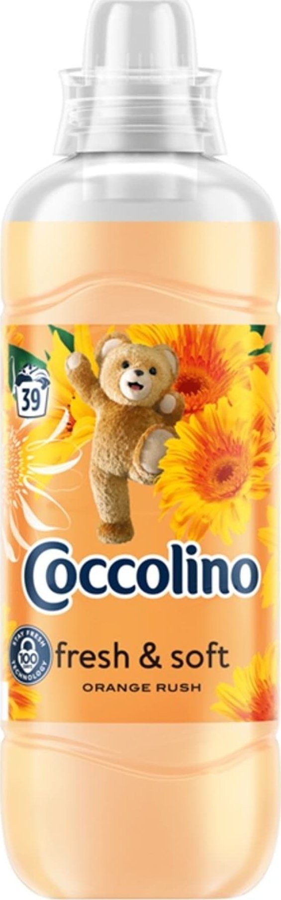 Unilever COCCOLINO Fresh & Soft Płyn do płukania tkanin Orange Rush 975ml (39 prań)