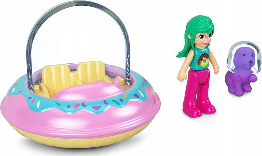 Figurka Polly Pocket Figurki Polly Pocket Pollyville Autko Pączek