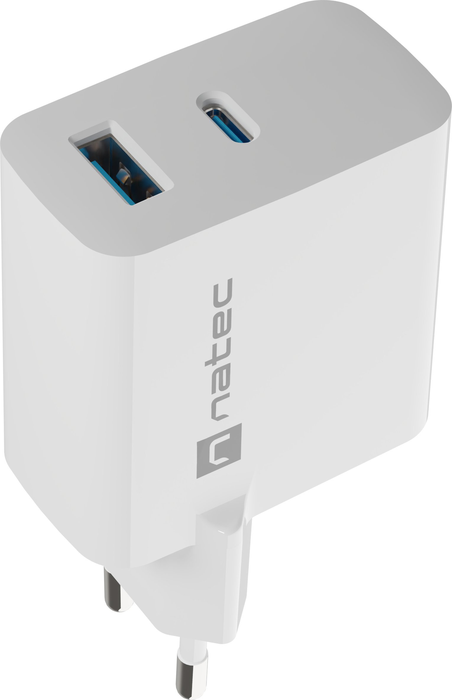 Ładowarka Natec Ribera GAN 1x USB-A 1x USB-C 65W (NUC-2144)