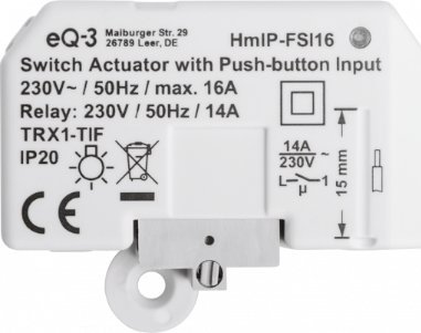 HomeMatic IP Homematic IP Schaltaktor mit Tastereingang – Unterputz