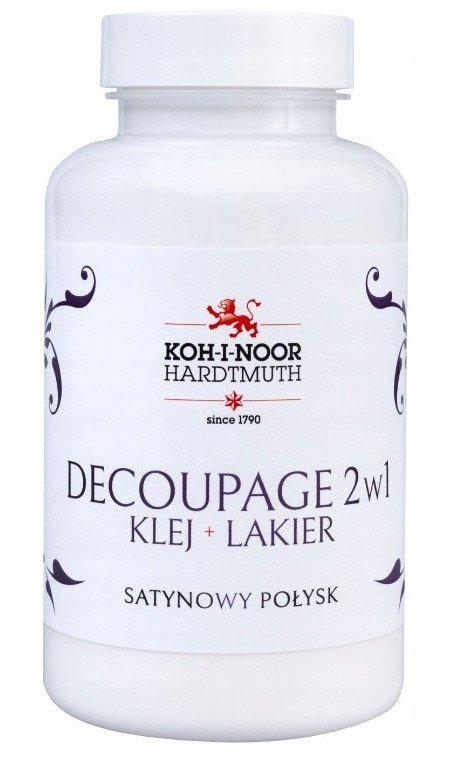 Klej 2w1 z lakierem do decoupage połysk 200ml