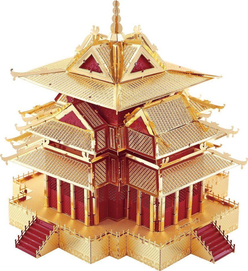 Piececool Piececool Puzzle Metalowe Model 3D - Strażnica Zakazanego Miasta