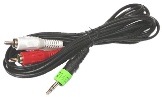 Przewód wtyk jack 3,5mm - 2 wtyki cinch 1.8m