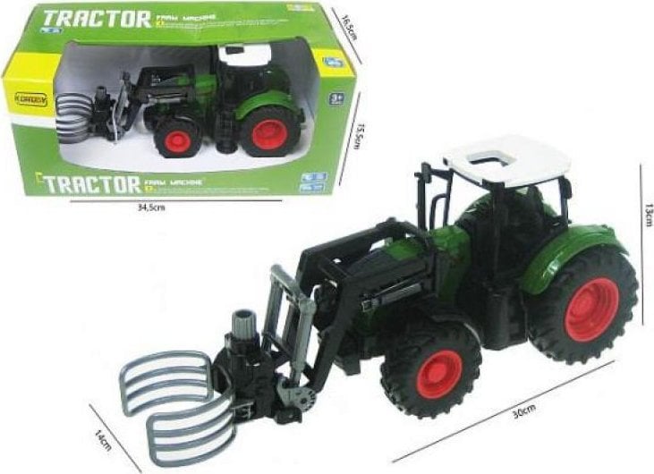 Hipo Traktor z osprzętem 30cm HFL04 38156