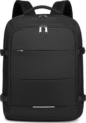 Plecak turystyczny Kono Średni Plecak do Samolotu Ryanair Wizzair 30L Czarny Expander 2.0