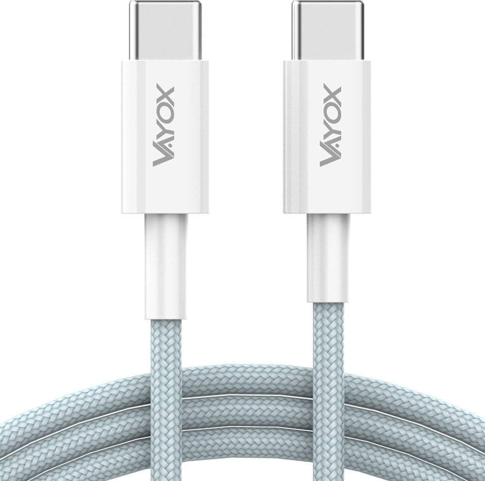 Kabel USB Vayox USB-C - USB-C 1 m Niebieski (9035-uniw)