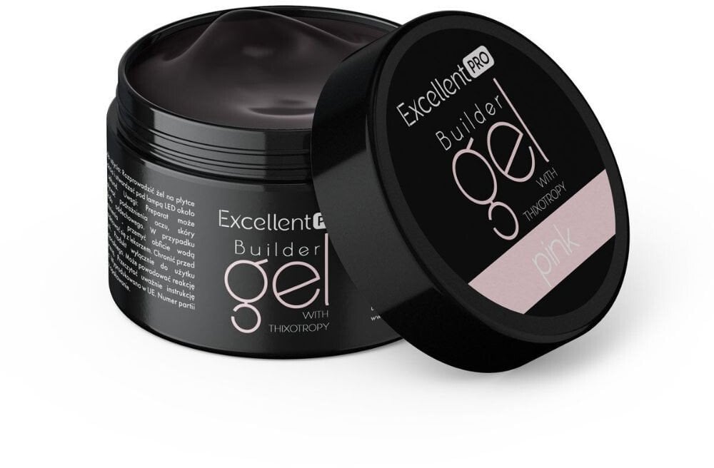 Excellent PRO Builder Gel With Thixotropy żel budujący Pink Clear 50g