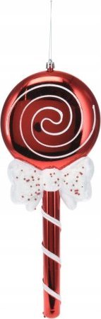 Koopman Zawieszka świąteczna na choinkę lizak nietłukąca 33 cm 1szt