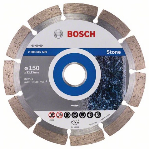 Bosch Diamentowa tarcza tnąca STANDARD FOR STONE 150x22,2mm 2 608 602 599