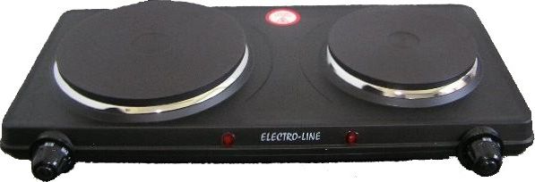 Płyta wolnostojąca Electro-Line ELECTRO-LINE KUCHENKA 102B czarna 2 pal.