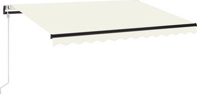 vidaXL Automatycznie zwijana markiza, 350 x 250 cm, kremowa