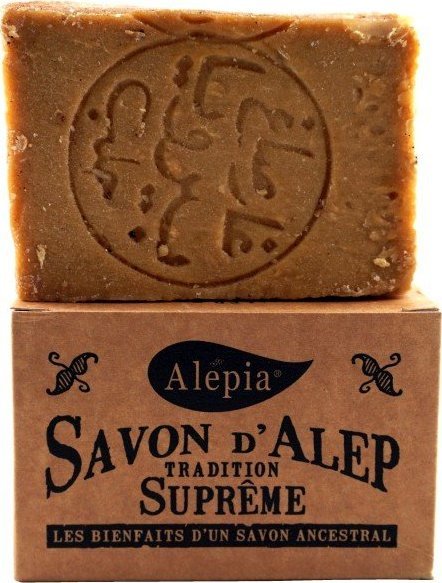 Alepia Mydło Aleppo Tradition Supreme 1% Szare Opakowanie - 190g - Alepia