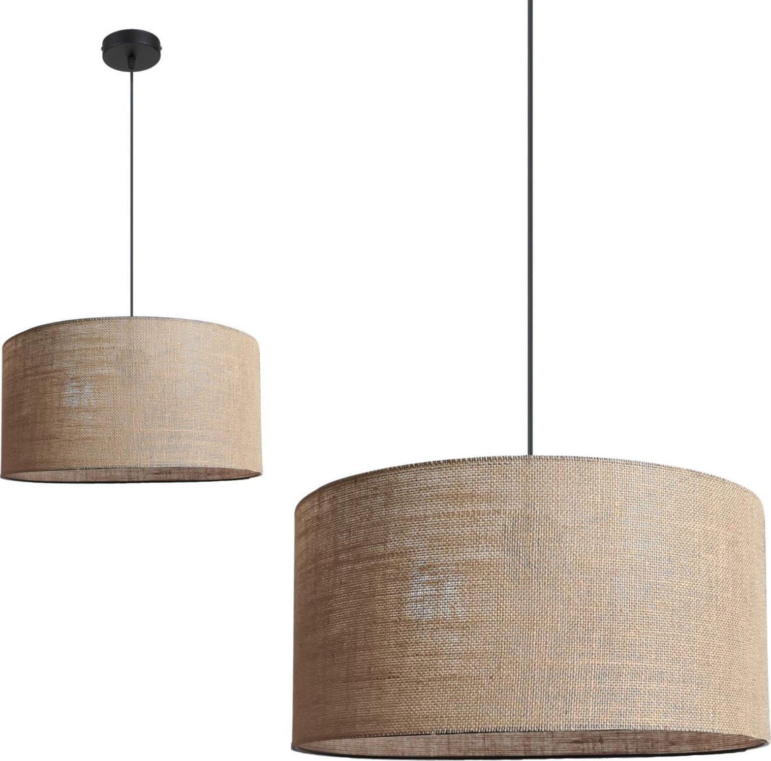 Lampa wisząca Solar Lampa BOHO wisząca nad stół do salonu sypialni len