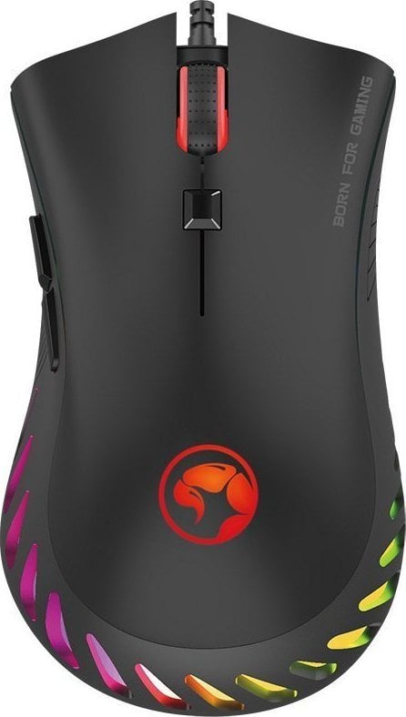 Mysz MW Marvo Mysz G985, 10000DPI, optyczna, 7kl., przewodowa USB, czarna, do gry, podświetlona