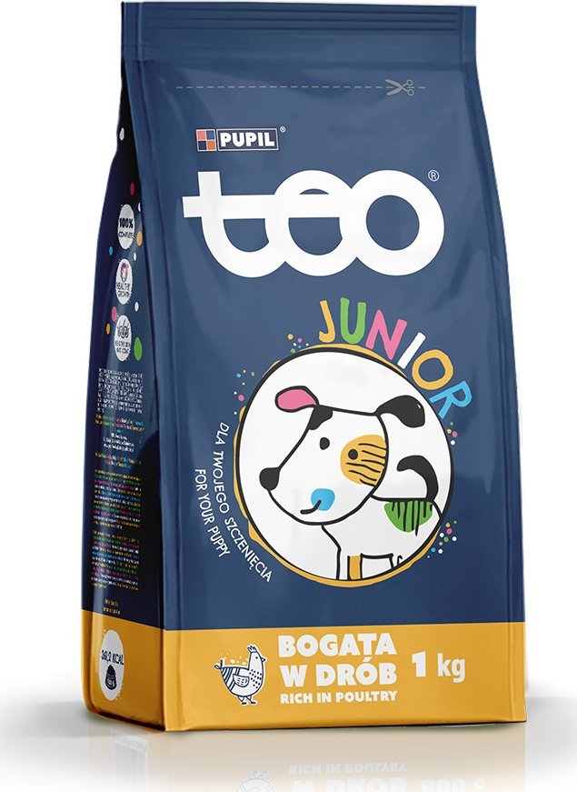 Teo Karma sucha dla psa TEO Junior bogata w drób 1 kg