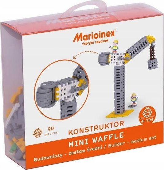 Marioinex Klocki Mini Waffle Budowniczy średni blister