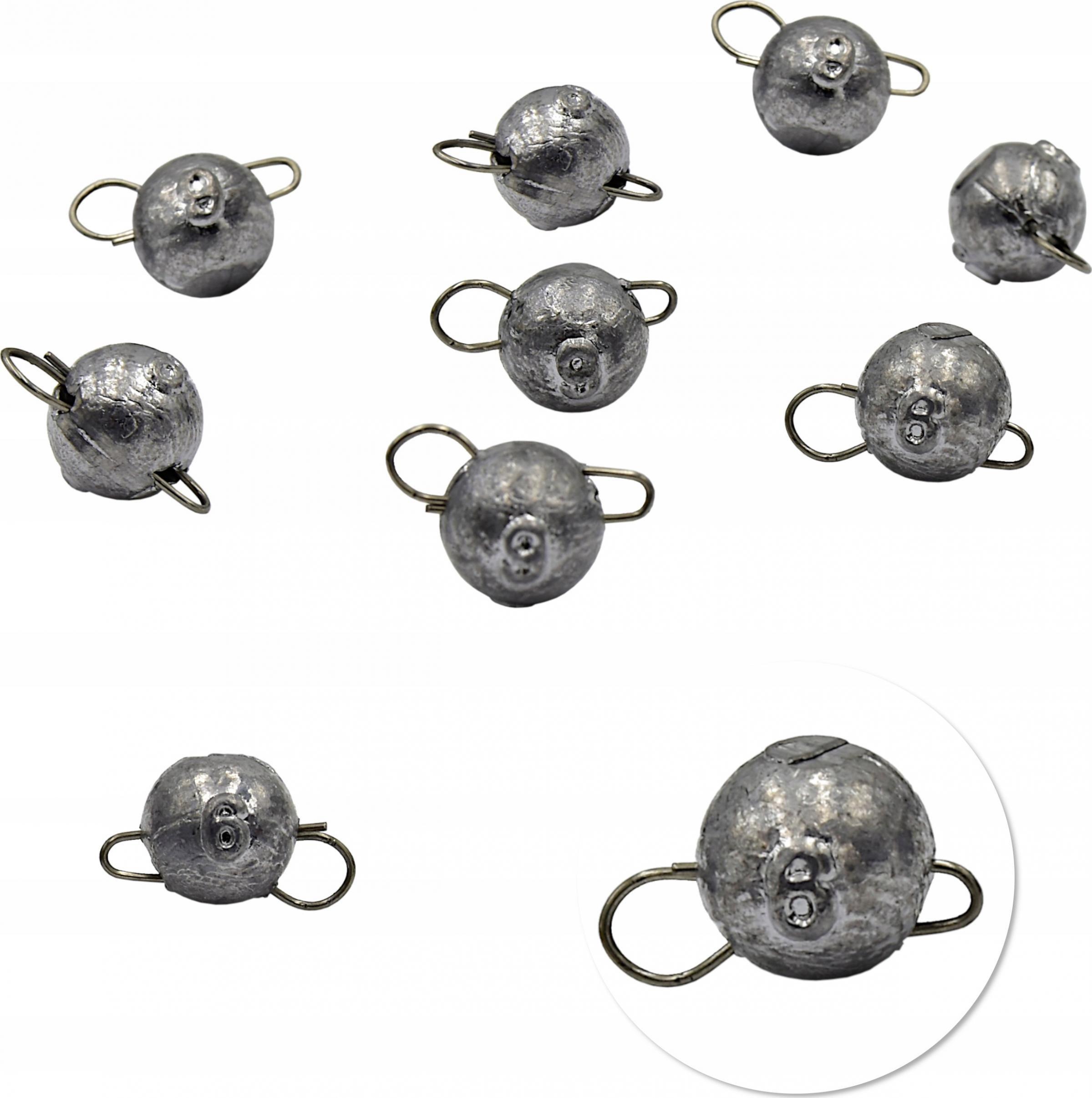 ZHIBO Czeburaszka główka ołowiana składana 6 g - 10 szt