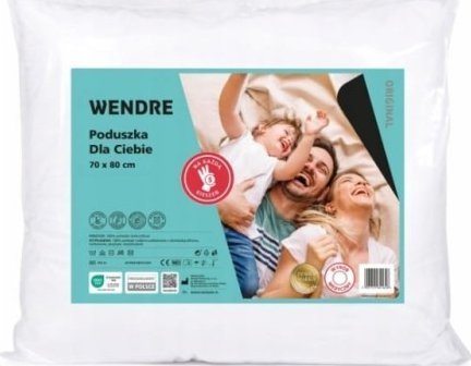 Wendre Poduszka medyczna antyalergiczna 50x60 cm biała duża
