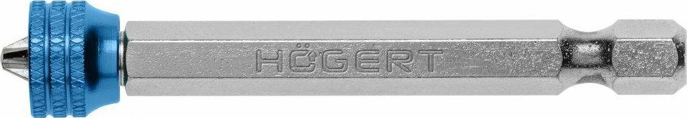 Högert Technik Końcówki wkrętakowe PH2, 65mm z uchwytem magnetycznym