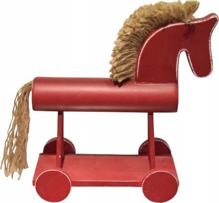 Dekoracja świąteczna Concord Figurka świąteczna koń na biegunach czerwona 26 cm