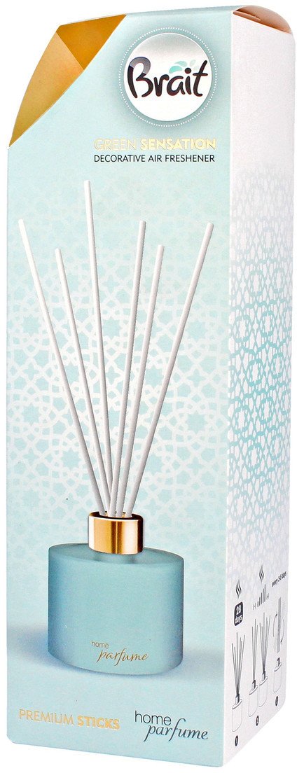 Brait Home Parfume Decorative Olejek zapachowy + patyczki Green Sensation 100ml